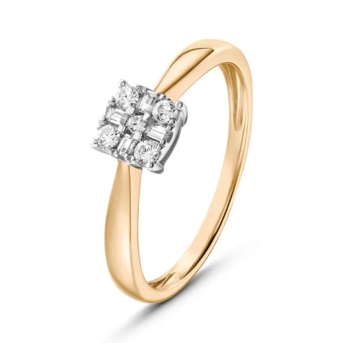 Brillant Diamant Ring Roségold 585 "Soft Peach"