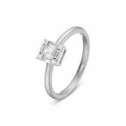 Brillant Diamant Ring Wei&szlig;gold 585