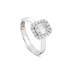 Brillant Diamant Ring Wei&szlig;gold 585