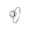 Brillant Diamant Ring Wei&szlig;gold 750 - Gr. 57 - Privatbesitz