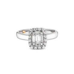Brillant Diamant Ring Wei&szlig;gold 585