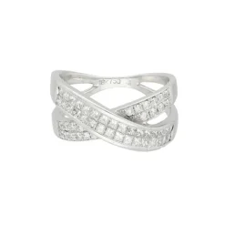 Brillant Diamant Ring Wei&szlig;gold 750 - Gr. 56 - Privatbesitz