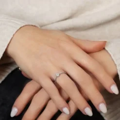 Brillant Diamant Ring Wei&szlig;gold 585