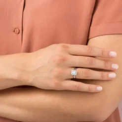 Brillant Diamant Ring Wei&szlig;gold 585