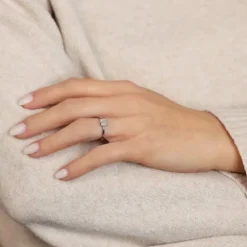 Brillant Diamant Ring Wei&szlig;gold 585