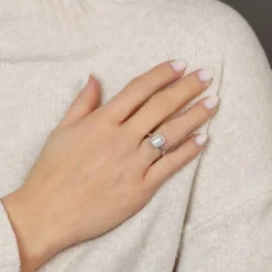 Brillant Diamant Ring Wei&szlig;gold 585