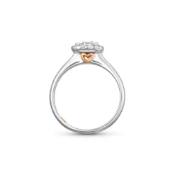 Brillant Diamant Ring Wei&szlig;gold 585