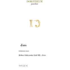 Brillant Halbcreolen Gold 585
