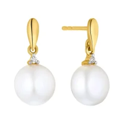 Brillant Kulturperlen Ohrstecker Gold 585