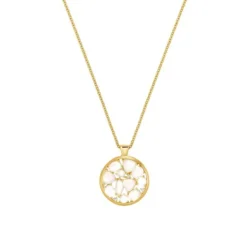 Brillant Mondstein Anh&auml;nger Gold 585