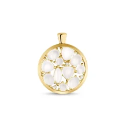 Brillant Mondstein Anh&auml;nger Gold 585