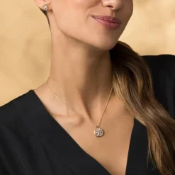 Brillant Mondstein Anh&auml;nger Gold 585