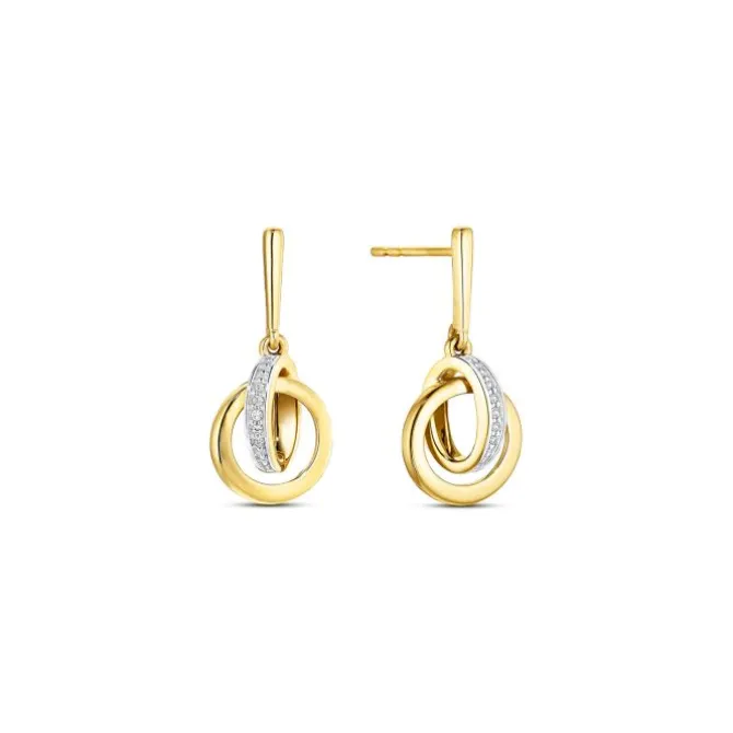 Brillant Ohrhänger Gold/Weißgold 585