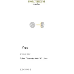 Brillant Ohrstecker Gold 585