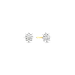 Brillant Ohrstecker Gold 585 bicolor