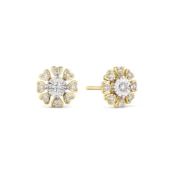 Brillant Ohrstecker Gold 585 bicolor