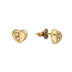 Brillant Ohrstecker "Herz" Gold 750 - Privatbesitz