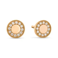 Brillant Ohrstecker Ros&eacute;gold 585 "Soft Peach"