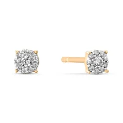 Brillant Ohrstecker Ros&eacute;gold 585 "Soft Peach"
