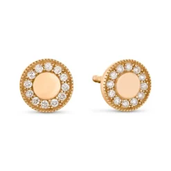 Brillant Ohrstecker Ros&eacute;gold 585 "Soft Peach"