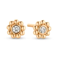 Brillant Ohrstecker "sweety" Ros&eacute;gold 585 "Soft Peach"