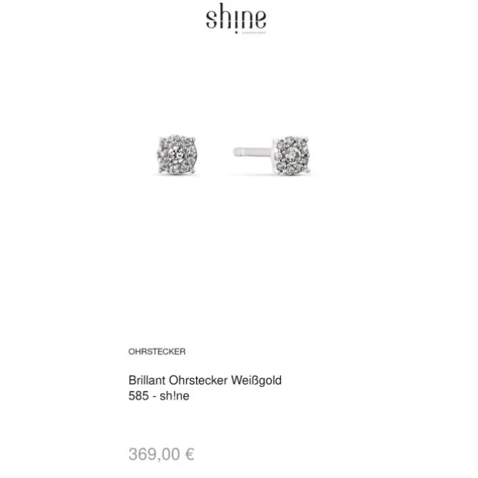 Brillant Ohrstecker Weißgold 585