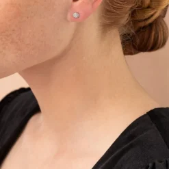 Brillant Ohrstecker Wei&szlig;gold 585