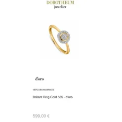 Brillant Ring Gold 585