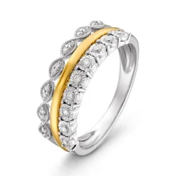 Brillant Ring Gold 585 bicolor