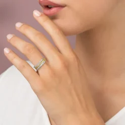 Brillant Ring Gold 585 bicolor