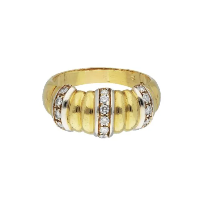Brillant Ring Gold/Weißgold 750 - Gr. 57 - Privatbesitz