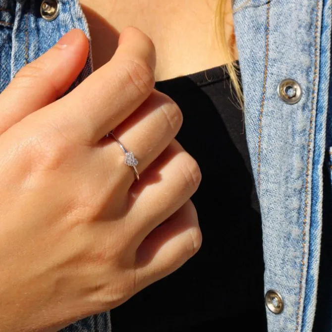 Brillant Ring "Herz" Weißgold 585