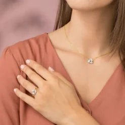 Brillant Ring "Knoten" Gold 585 bicolor