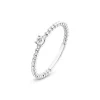Brillant Ring "mini rope" Wei&szlig;gold 585 shine