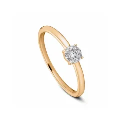 Brillant Ring Ros&eacute;gold 585 "Soft Peach"