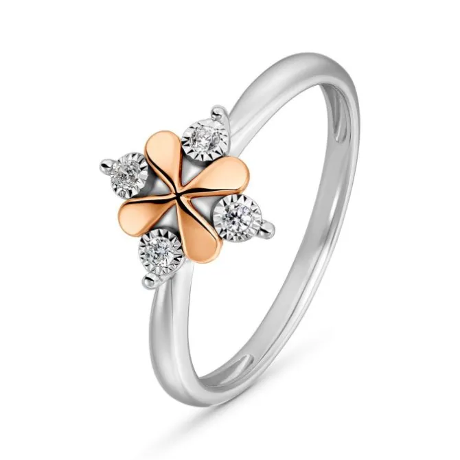 Brillant Ring Roségold/Weißgold 585