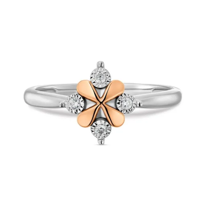 Brillant Ring Roségold/Weißgold 585
