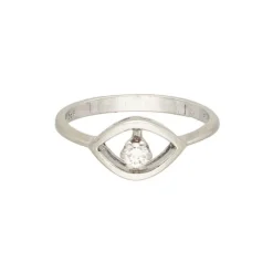 Brillant Ring Wei&szlig;gold 585 - Gr. 55 - Privatbesitz