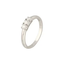 Brillant Ring Weißgold 750 - Gr. 55 - Privatbesitz
