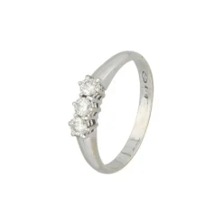 Brillant Ring Wei&szlig;gold 750 - Gr. 55 - Privatbesitz