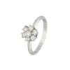 Brillant Ring Wei&szlig;gold 750 - Gr. 58,5 - Privatbesitz
