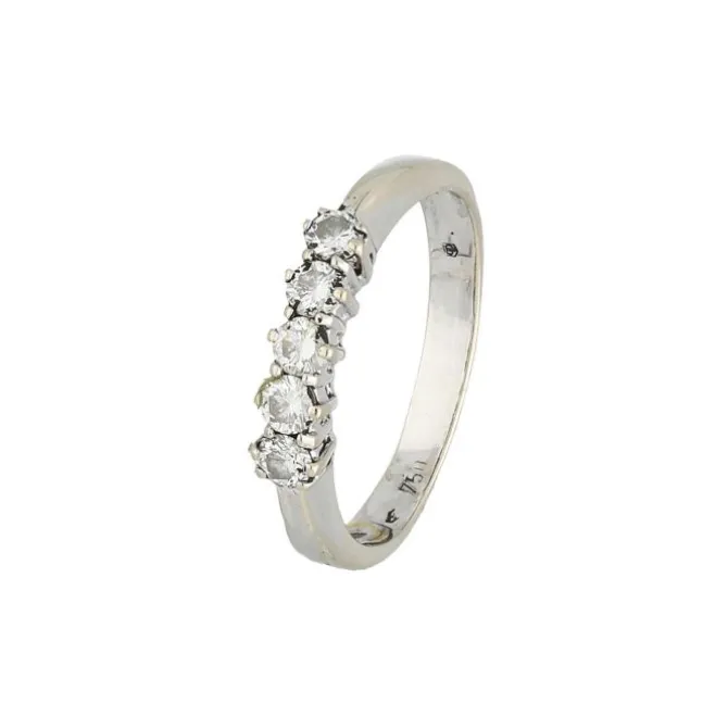 Brillant Ring Weißgold 750 - Gr. 57 - Privatbesitz