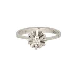 Brillant Ring Wei&szlig;gold 750 - Gr. 46 - Privatbesitz