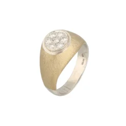 Brillant Ring Wei&szlig;gold 585 - Gr. 55 - Privatbesitz