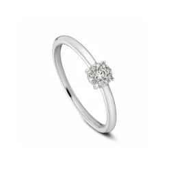 Brillant Ring Wei&szlig;gold 585
