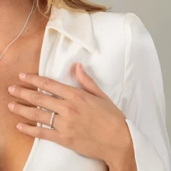 Brillant Ring Wei&szlig;gold 585