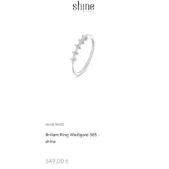 Brillant Ring Wei&szlig;gold 585