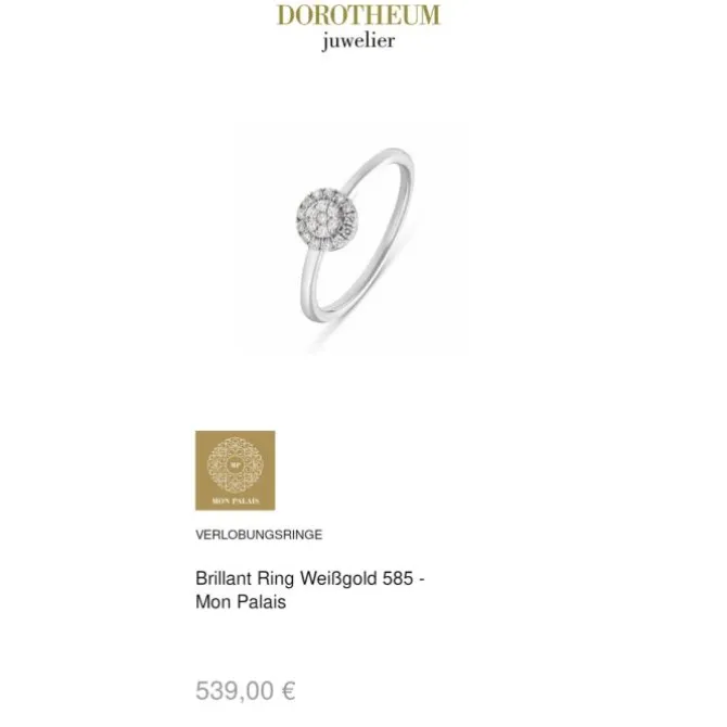 Brillant Ring Weißgold 585