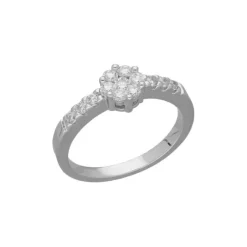 Brillant Ring Wei&szlig;gold 585