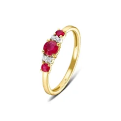 Brillant Rubin Ring Gold 585
